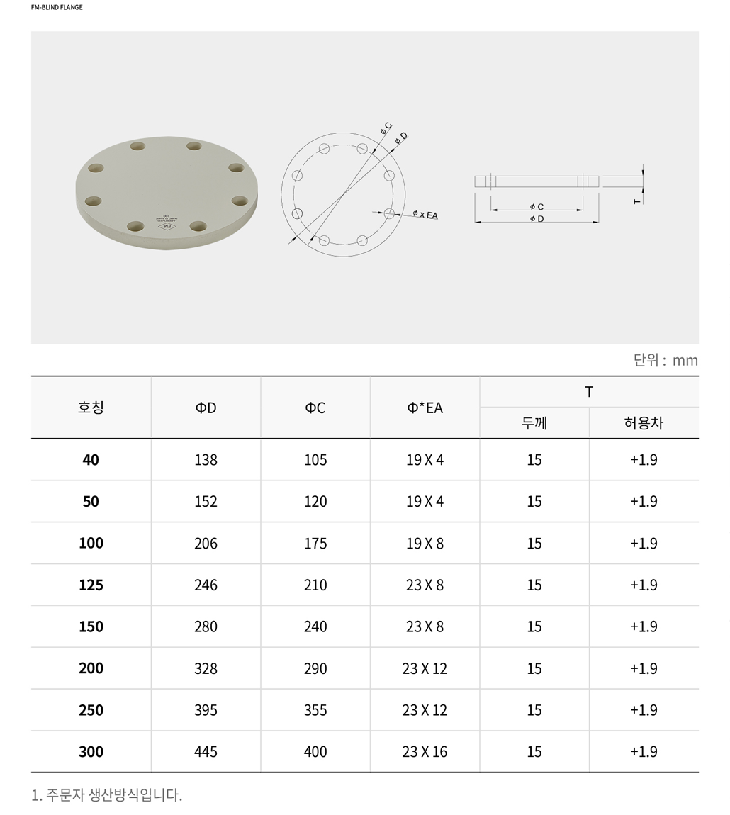 FM-BLIND FLANGE